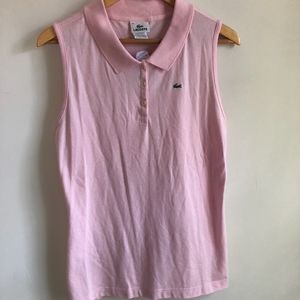Lacoste Pink Collared Shirt